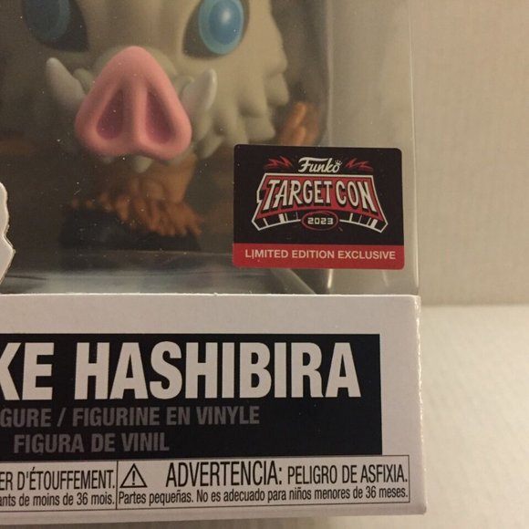 NEW Demon Slayer TargetCon Inosuke Hashibira Funko Pop Figure #1261 &  Pocket - Picture 4 of 14